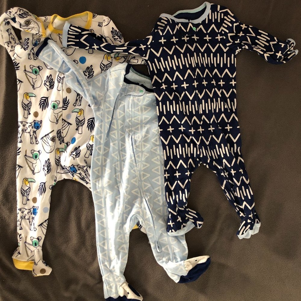 NWT Cloud Island 2-way Zipper footie pajamas